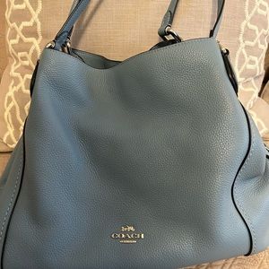 Coach Edie Purse Polished Pebble Leather